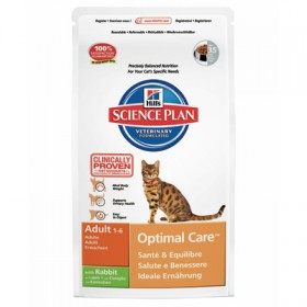 Суха храна за котка Hills Science Plan Cat Adult OptiCare със заешко